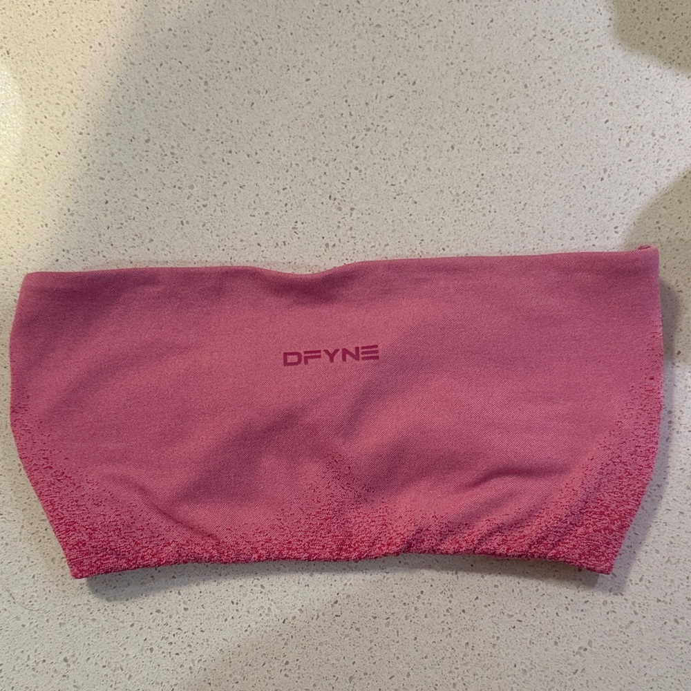 DFYNE Pink Women's Bandeau Top